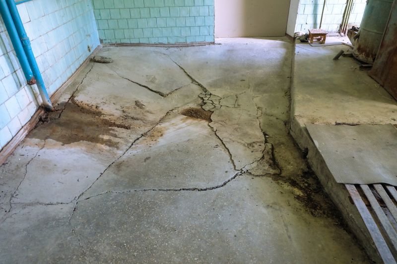Products For Basement Floor Crack Repairs in use